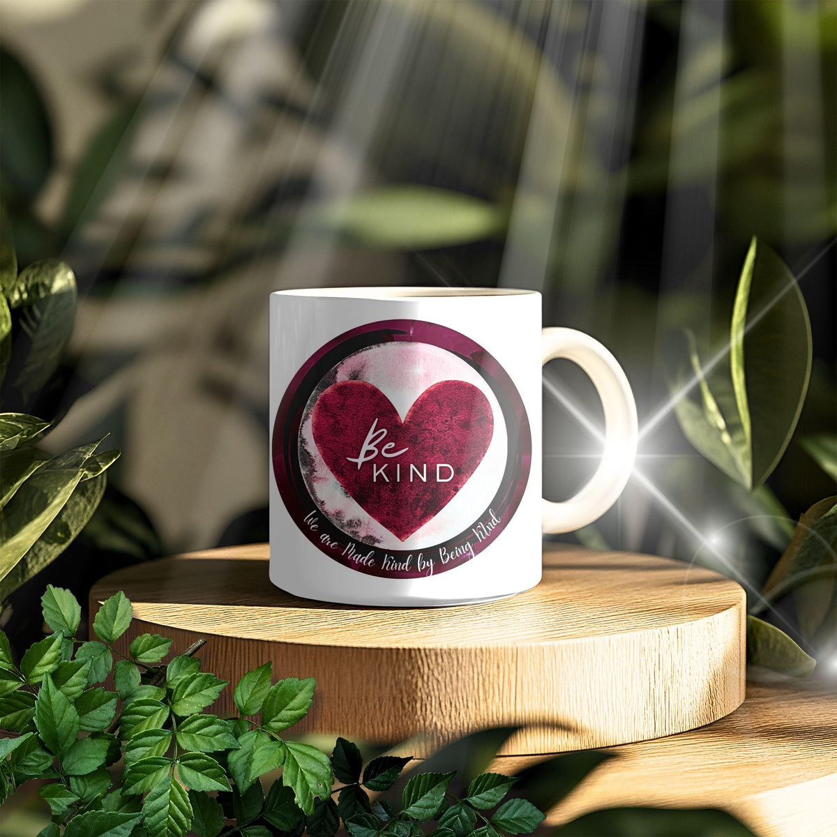 Color Morphing Kindness Mug: Positive Affirmation Heart Design