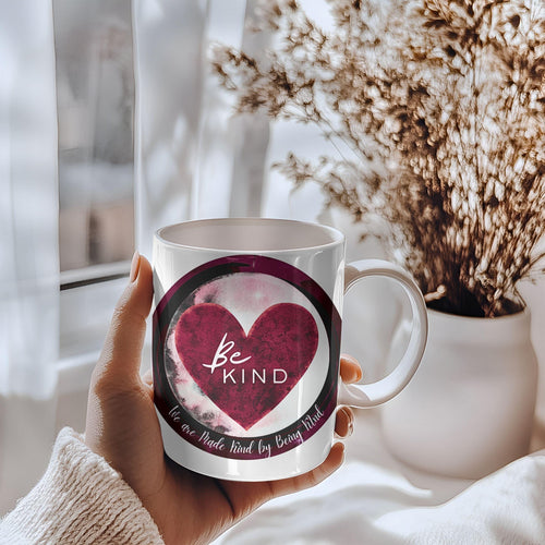 Color Morphing Kindness Mug: Positive Affirmation Heart Design