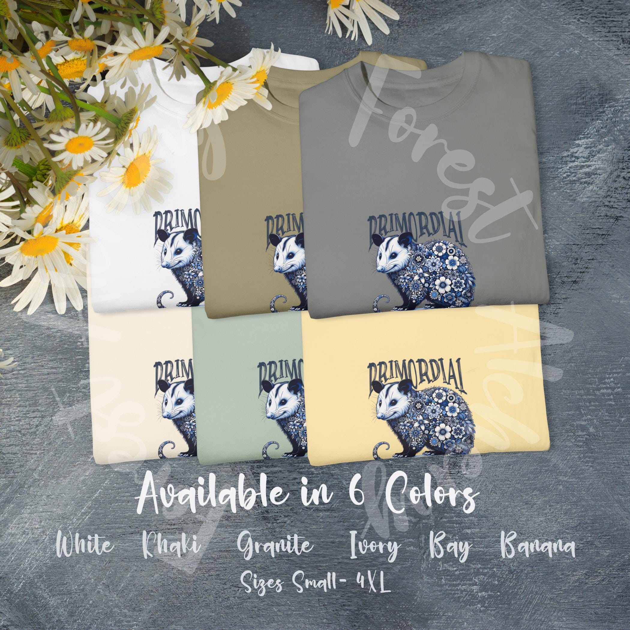Opossum T-Shirt: Whimsical Wildlife Graphic, Garment-Dyed Comfort Colors Tee