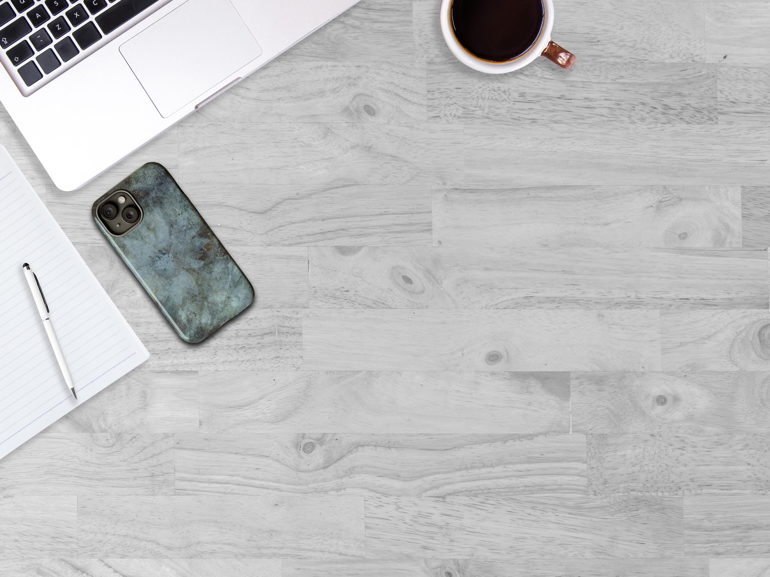 Abstract Floral Phone Case: Tough Protection, Wireless Charging
