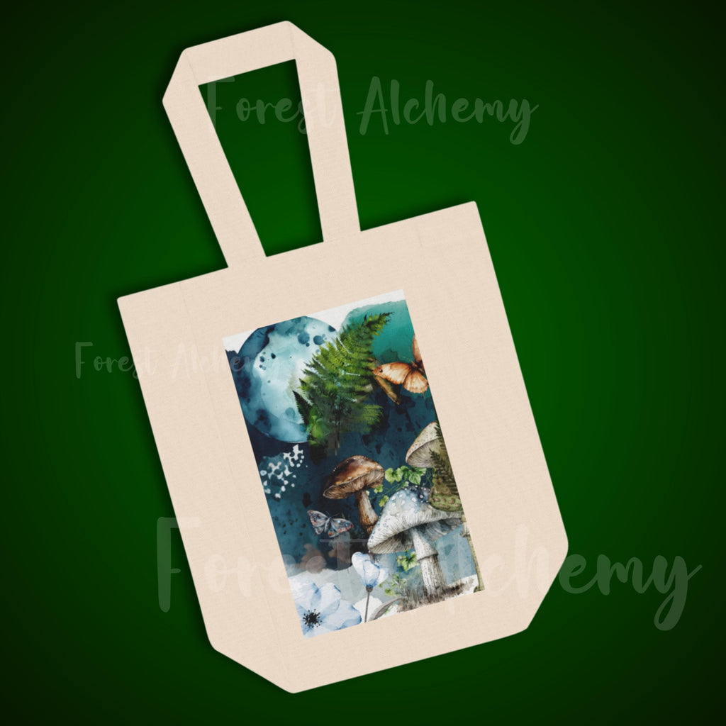 Mushroom Forest Wine Tote and Tumbler Set: Woodland Enthusiast Gift