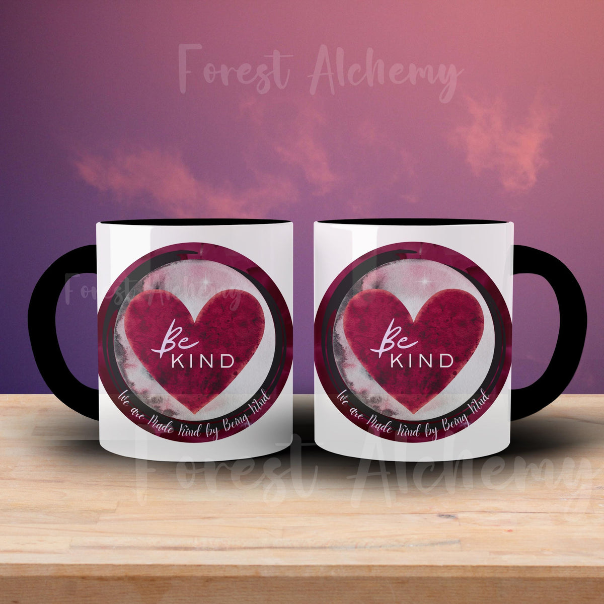 Color Morphing Kindness Mug: Positive Affirmation Heart Design