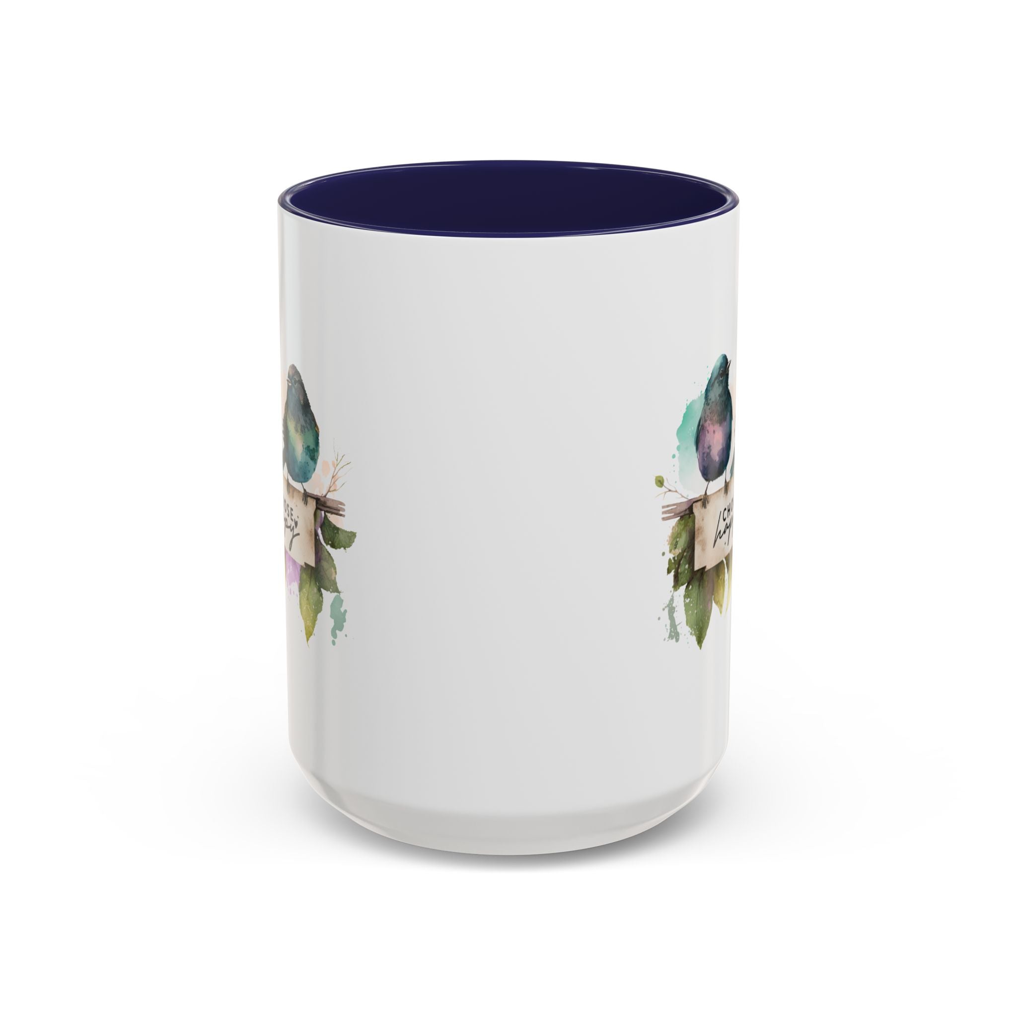 Choose Happy Coffee Mug | Inspirational Mug, Cute Bird Design, Gift for Nature Lovers, Perfect for Friends and Family