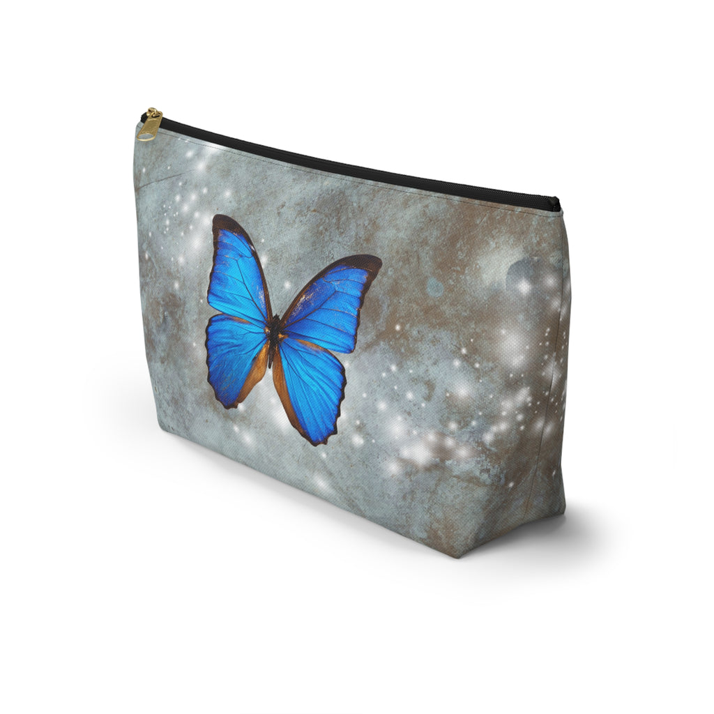 Butterfly Print Accessory Pouch, Cosmetic Bag, Butterfly Lover Gift, Travel Organizer, Nature Inspired Accessories, Art Supplies Pouch