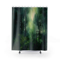 Forest Dream Shower Curtain - Nature-Inspired Woodland Theme, Relaxing Spa Vibe, Green Eco-Friendly Bathroom Decor, Forest Core Style