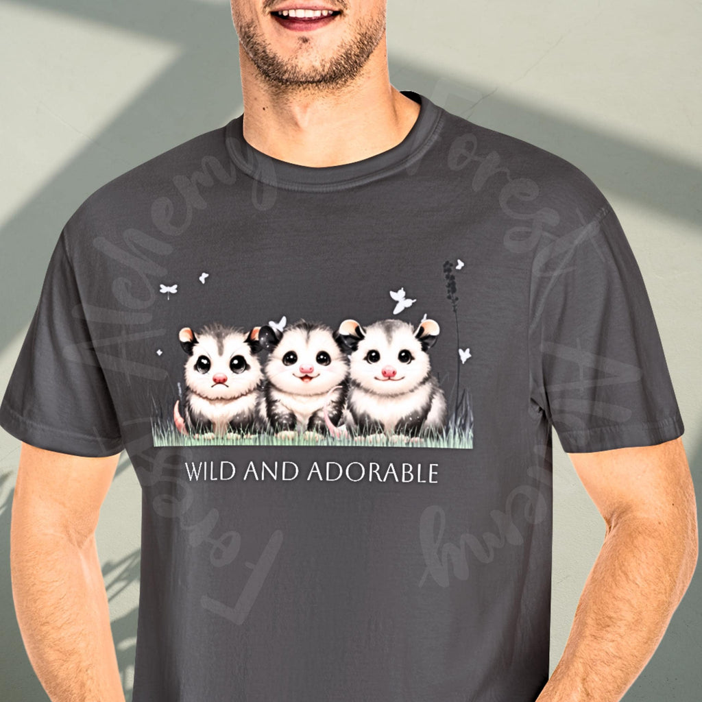 Opossum Joey Trio Tee: Wild Animal Graphic Shirt