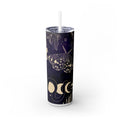 Boho Butterfly Skinny Tumbler with Straw, 20oz, Vintage Inspired Drinkware, Eco-Friendly Gift, Travel Mug, Unique Beverage Holder, Yoga