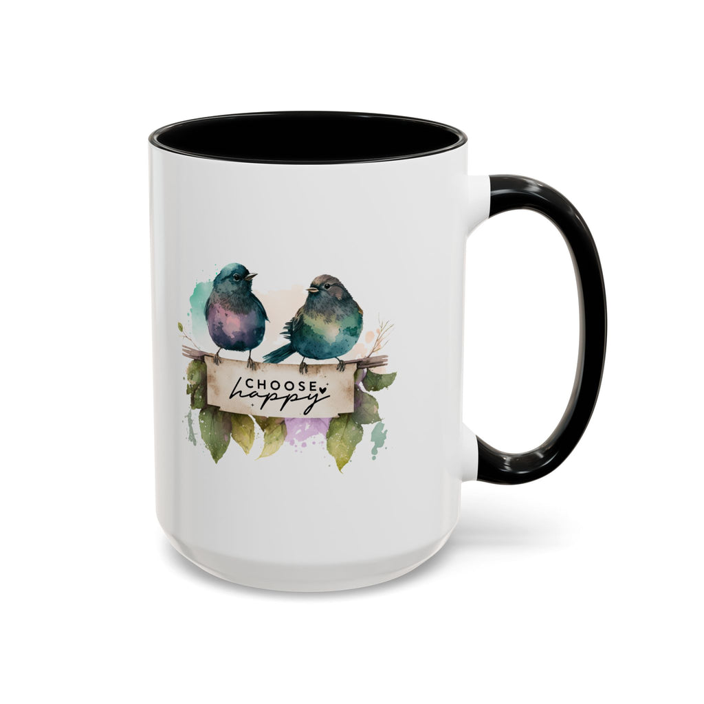 Choose Happy Coffee Mug | Inspirational Mug, Cute Bird Design, Gift for Nature Lovers, Perfect for Friends and Family