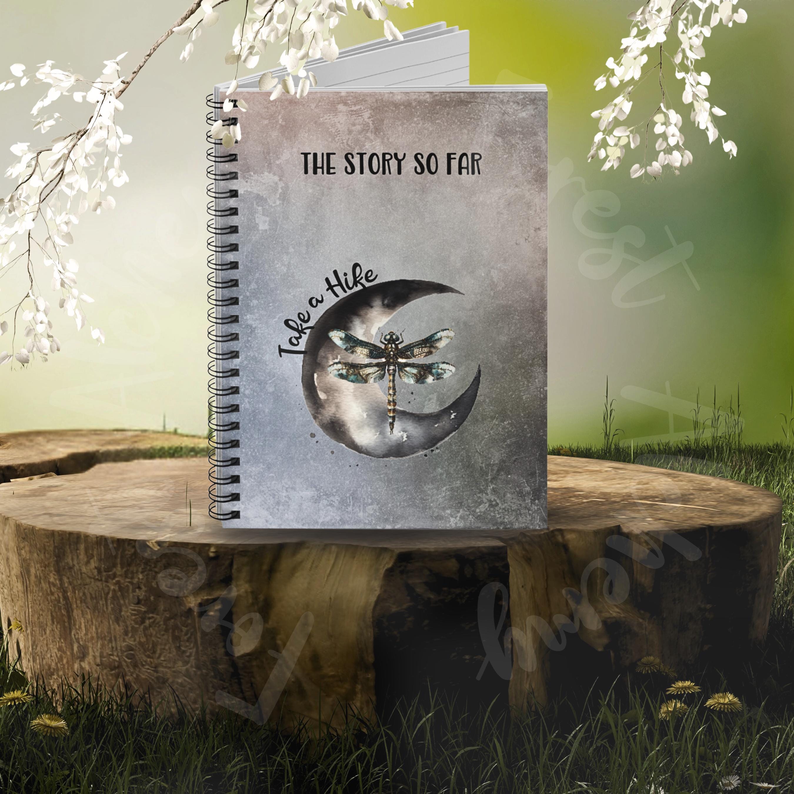 Moon and Dragonfly Journal: Mystical Writing Companion, 118 Ruled Pages