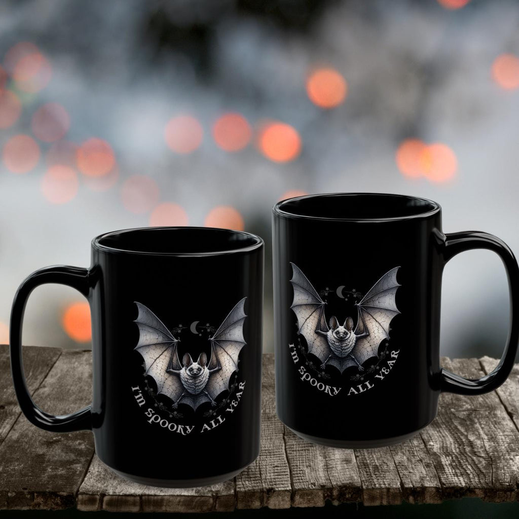 Cute Bat Ceramic Coffee Cup - A Fun Twist on Halloween Decor for Your Kitchen | Perfect for Halloween & Everyday Sipping