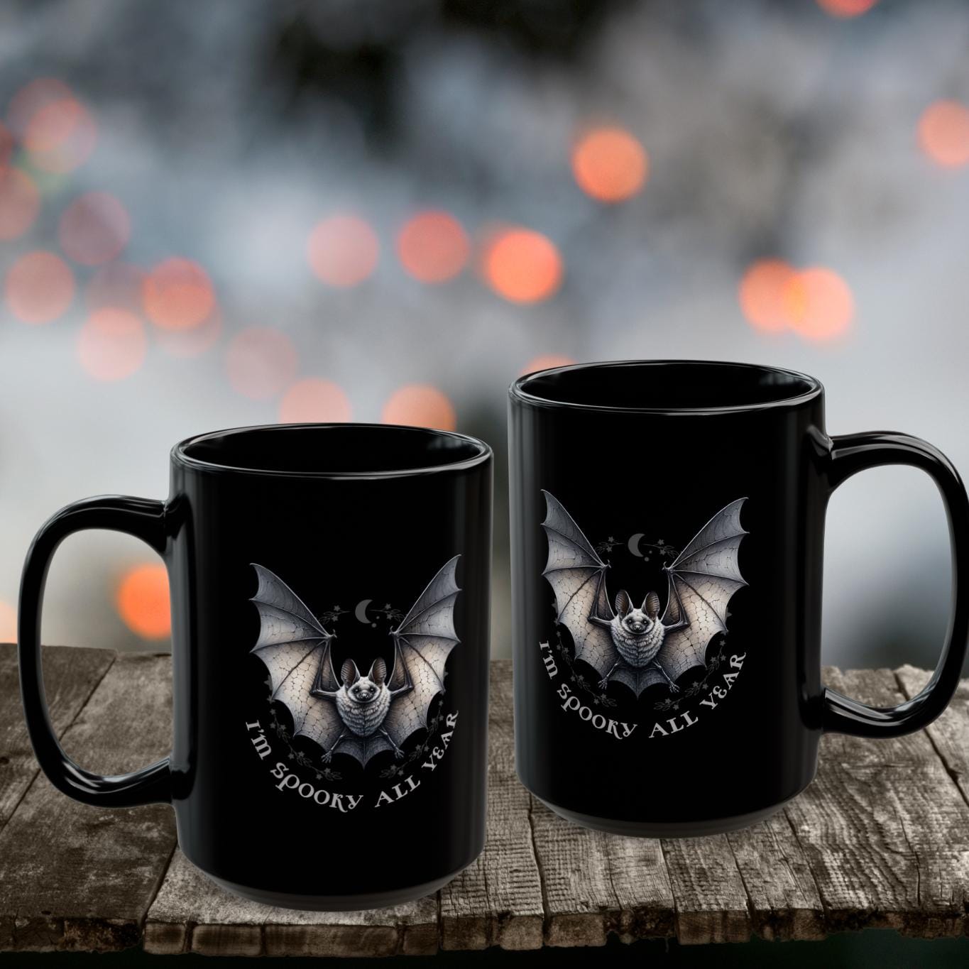 Cute Bat Ceramic Coffee Cup - A Fun Twist on Halloween Decor for Your Kitchen | Perfect for Halloween & Everyday Sipping