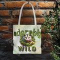 Opossum Tote Bag: Adorably Wild Moss & Fern Design