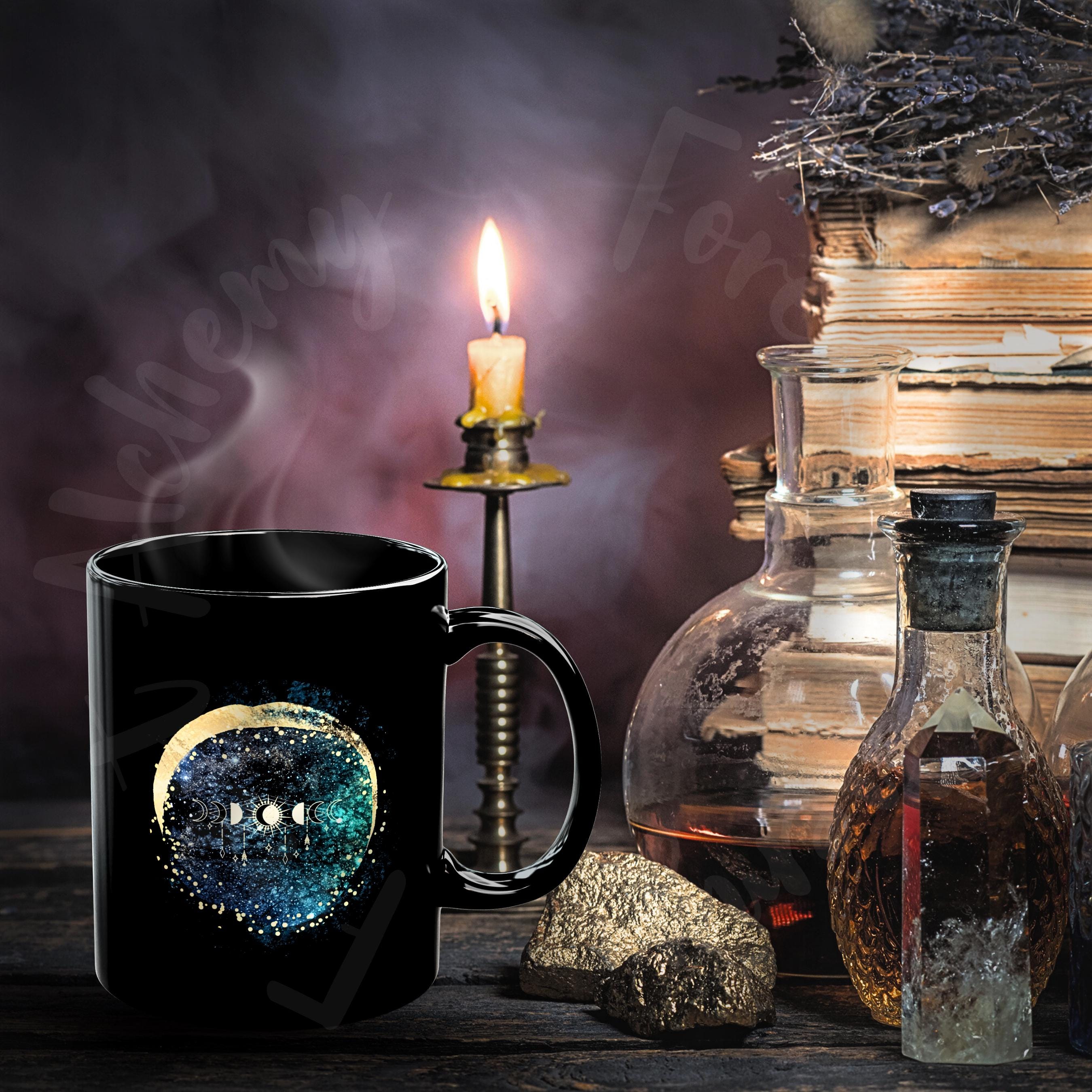 Moon Phases Coffee Mug: Celestial Astronomy Gift