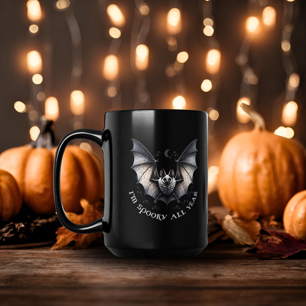 Cute Bat Ceramic Coffee Cup - A Fun Twist on Halloween Decor for Your Kitchen | Perfect for Halloween & Everyday Sipping