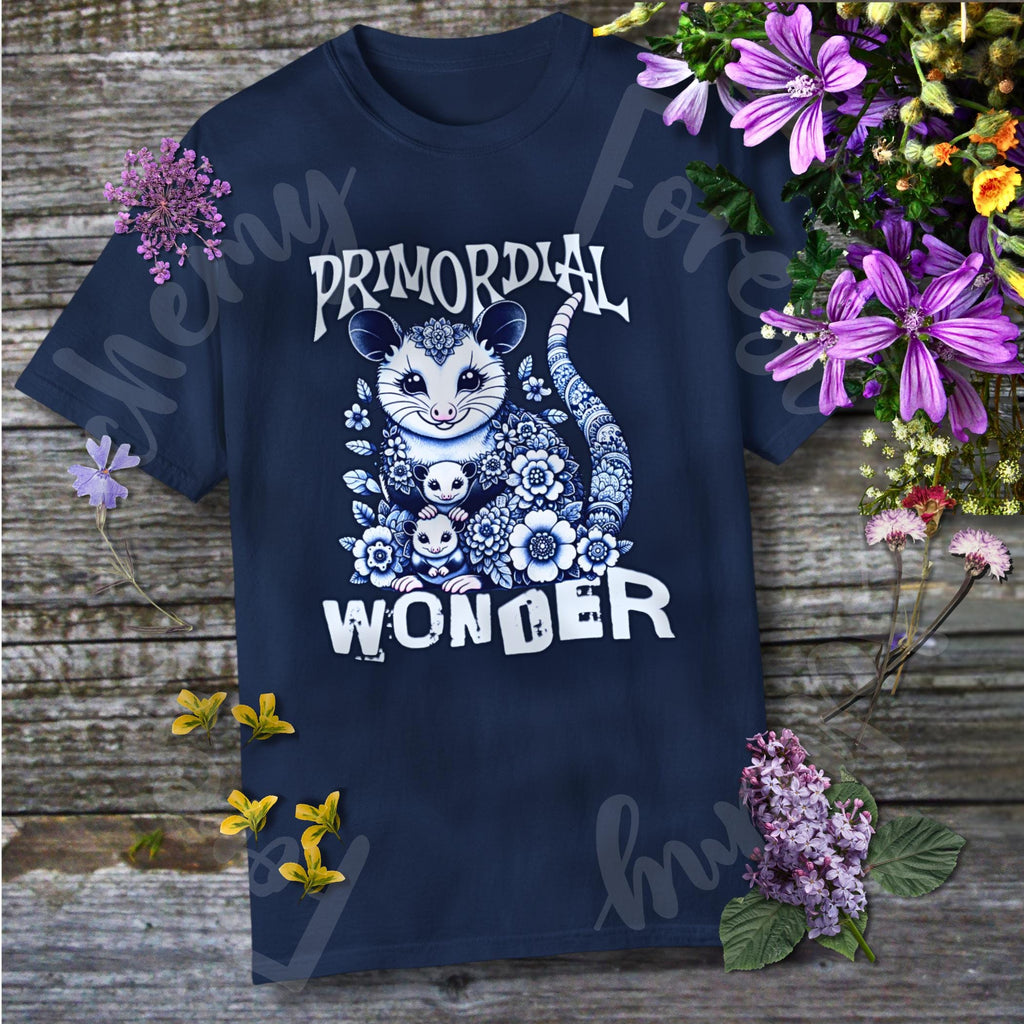Adorable Opossum Comfort Colors T-shirt: Primordial Wonder Design