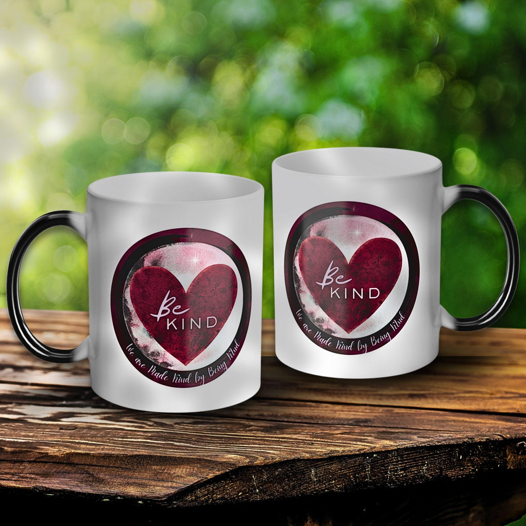 Color Morphing Kindness Mug: Positive Affirmation Heart Design