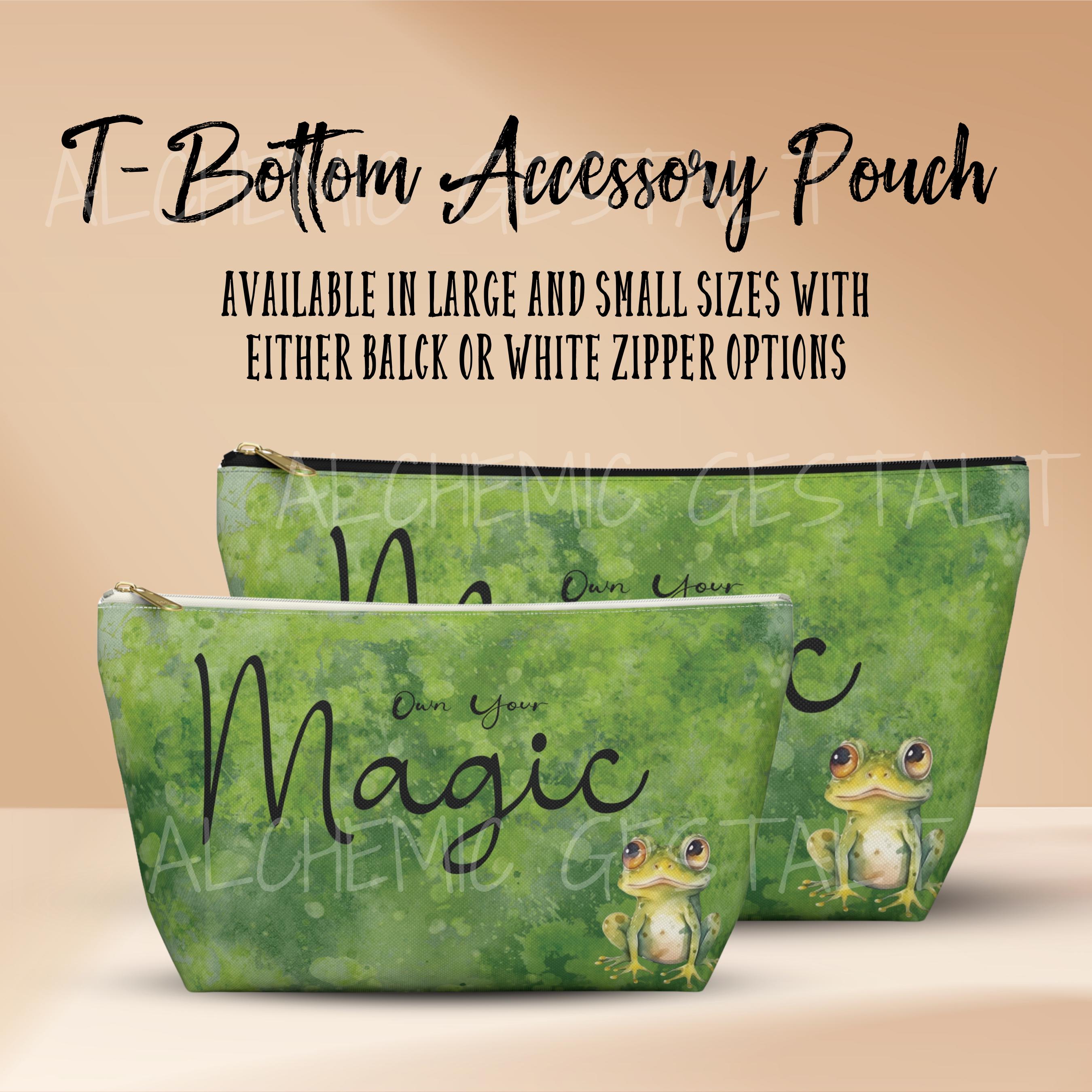 Own Your Magic Accessory Pouch | Forest-Inspired Zipper Bag | Complements LIme Green Weekender Bag