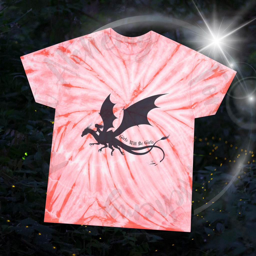 Girls Will Be Girls Dragon Rider T-Shirt – Feminist Fantasy Tee, Strong Girl Graphic, Empowerment Gift for Women & Teens