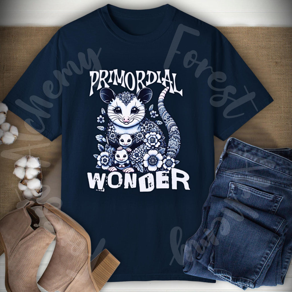 Adorable Opossum Comfort Colors T-shirt: Primordial Wonder Design