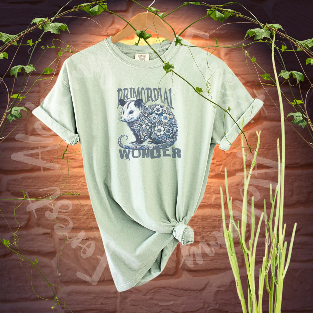 Opossum T-Shirt: Whimsical Wildlife Graphic, Garment-Dyed Comfort Colors Tee