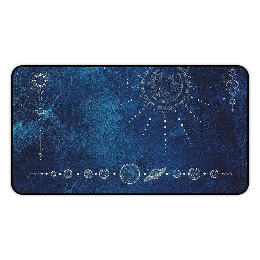 Celestial Desk Mat: Cosmic Space Design, Home Office Decor