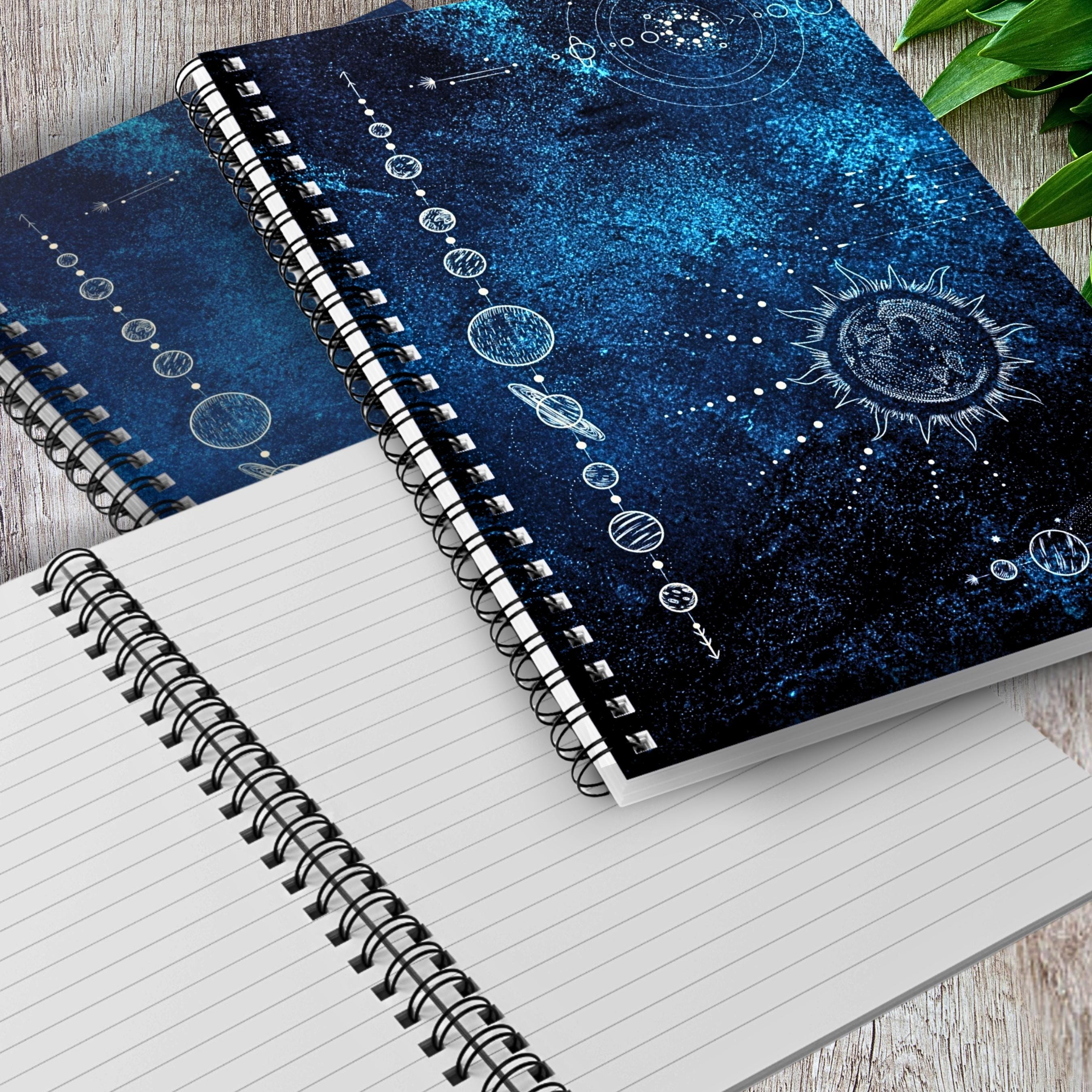 Celestial Alchemy Spiral Notebook • Star Map Journal • 6x8 Lined Pages & Pocket • Cosmic Writing Book