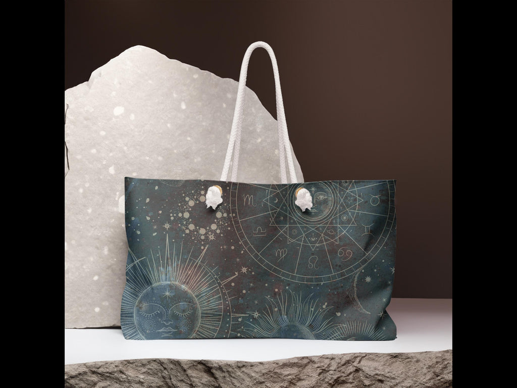 Cosmic Sun & Moon Weekender Bag: Astrology Travel Tote