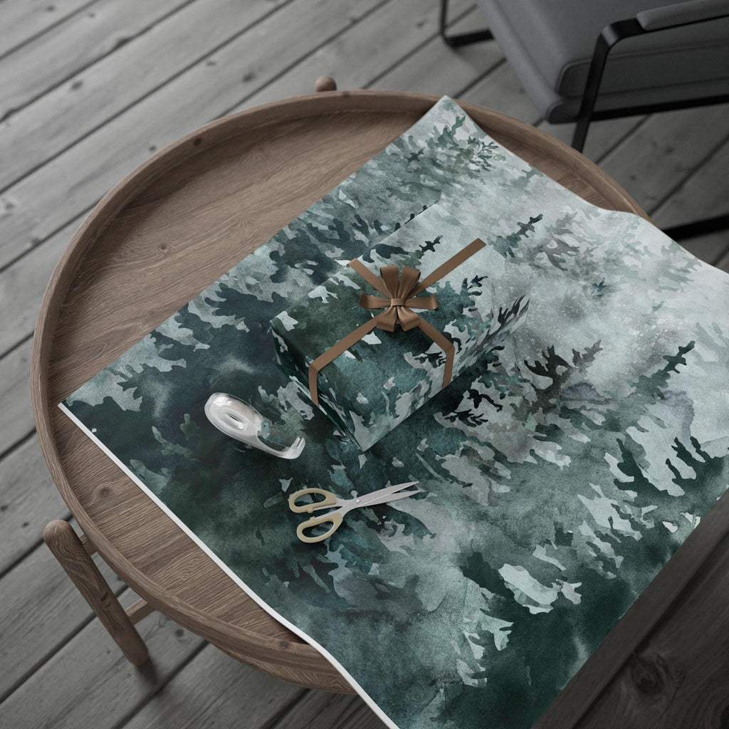 Nature-Inspired Wrapping Paper, Eco-Friendly Gift Wrap for Holidays, Forest Theme, Perfect for Any Occasion, Greenery Decor