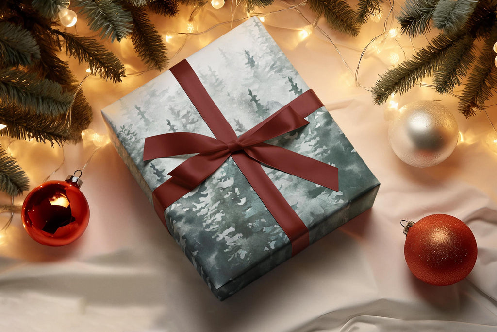 Nature-Inspired Wrapping Paper, Eco-Friendly Gift Wrap for Holidays, Forest Theme, Perfect for Any Occasion, Greenery Decor