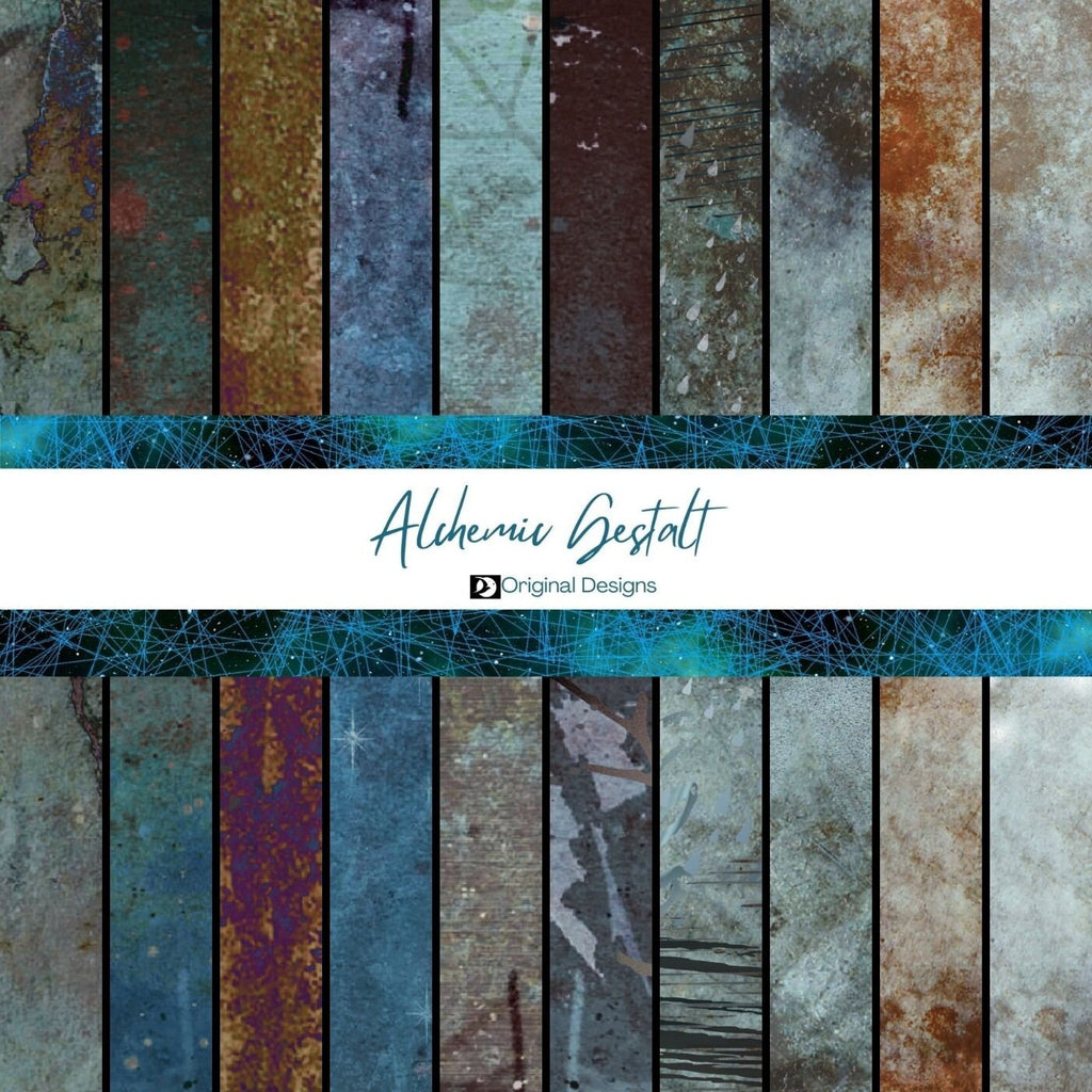 Grunge Texture Digital Paper Pack: Mixed Media Art (Digital Download)