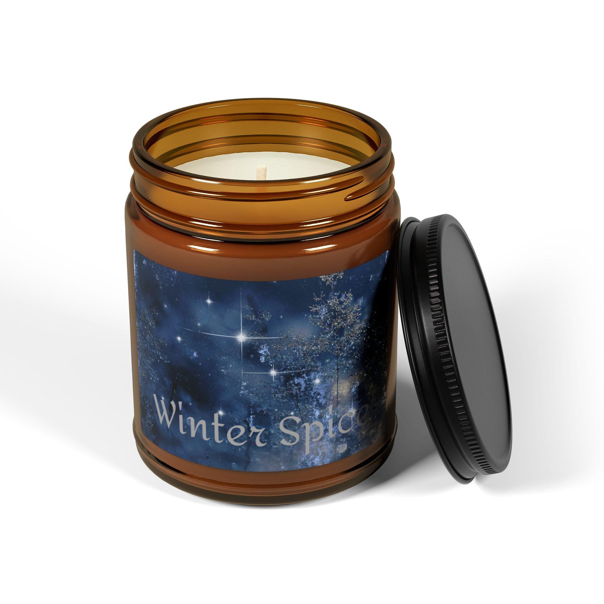 Candle, Winter Spice Scented Soy Candle, Old World Vibe, Holiday Candle, Home Fragrance, Gift for Her, Decorative Candle