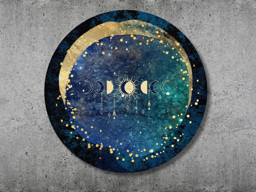 Celestial Mouse Pad: Lunar Phases, Astrology Desk Decor