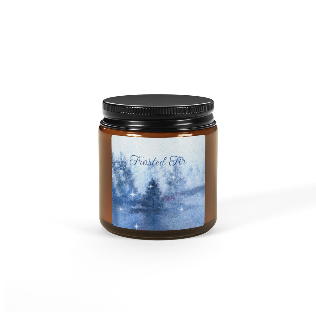 Candle, Frosted Fir Scented Soy Candle (Multi-Size) - Holiday Ambiance, Cozy Winter Home Decor, Christmas Gift, Festive Aroma