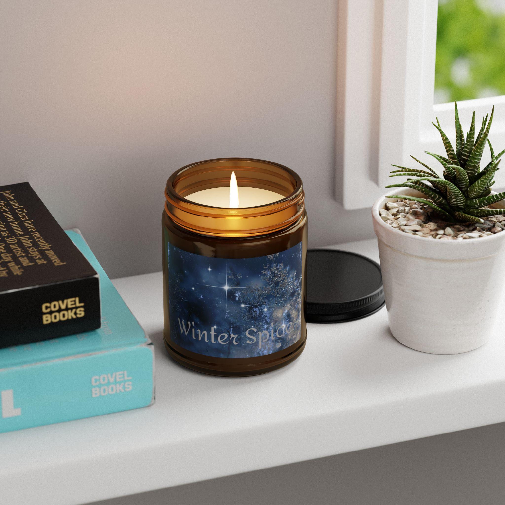 Candle, Winter Spice Scented Soy Candle, Old World Vibe, Holiday Candle, Home Fragrance, Gift for Her, Decorative Candle