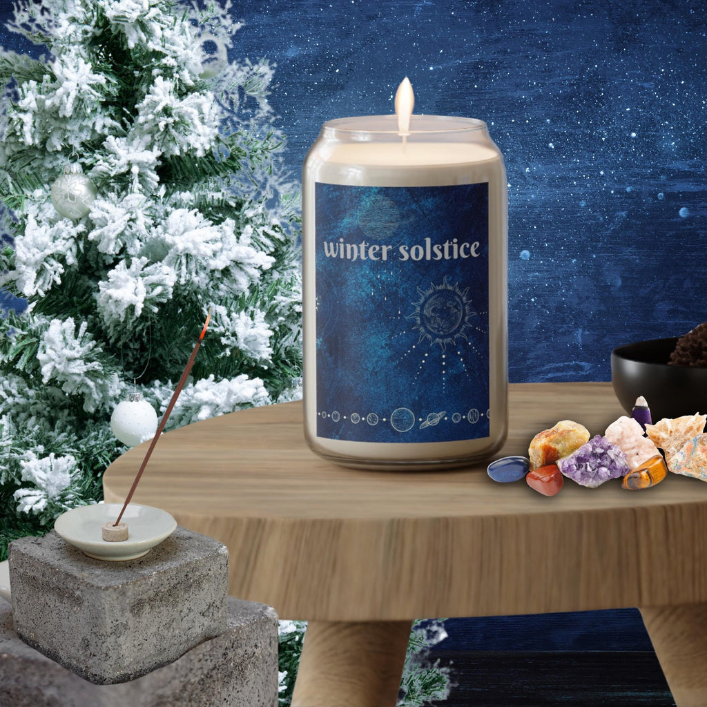 Calm Winter Scented Candle, Winter Solstice - 13.75 oz, Cozy Atmosphere for Home Decor