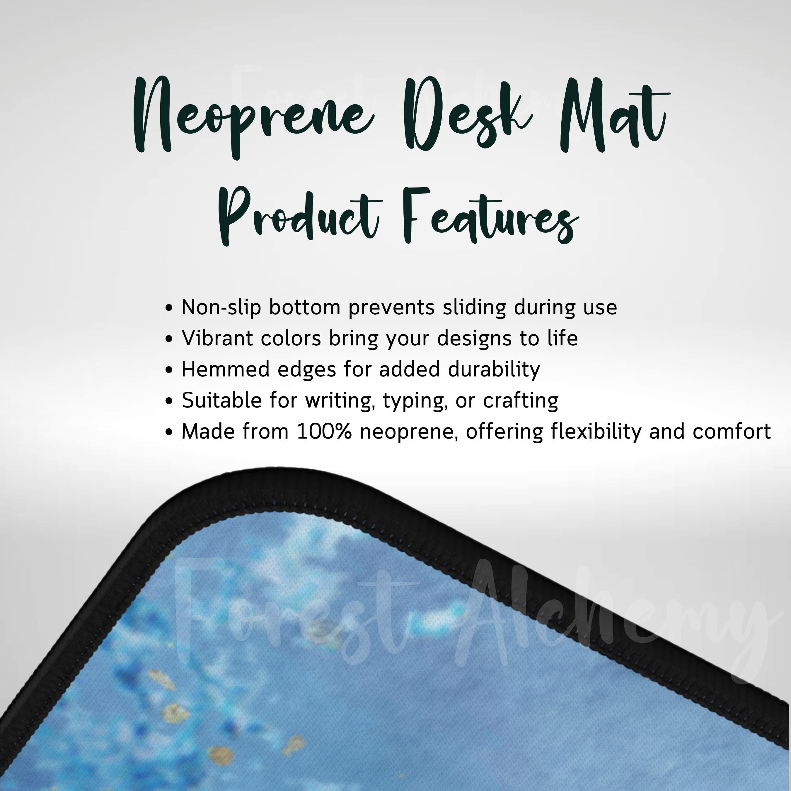 Blue Dragonfly Desk Mat: Serene Artistic Office Decor