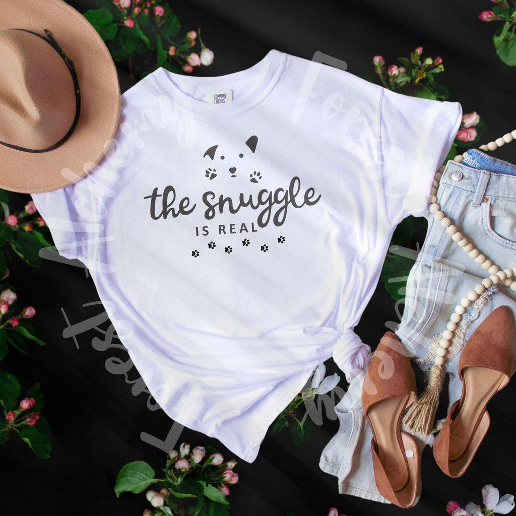 Ultimate Snuggle Factor: The Snuggle is Real Tee in Comfort Colors