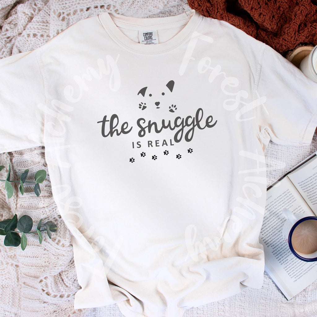 Ultimate Snuggle Factor: The Snuggle is Real Tee in Comfort Colors