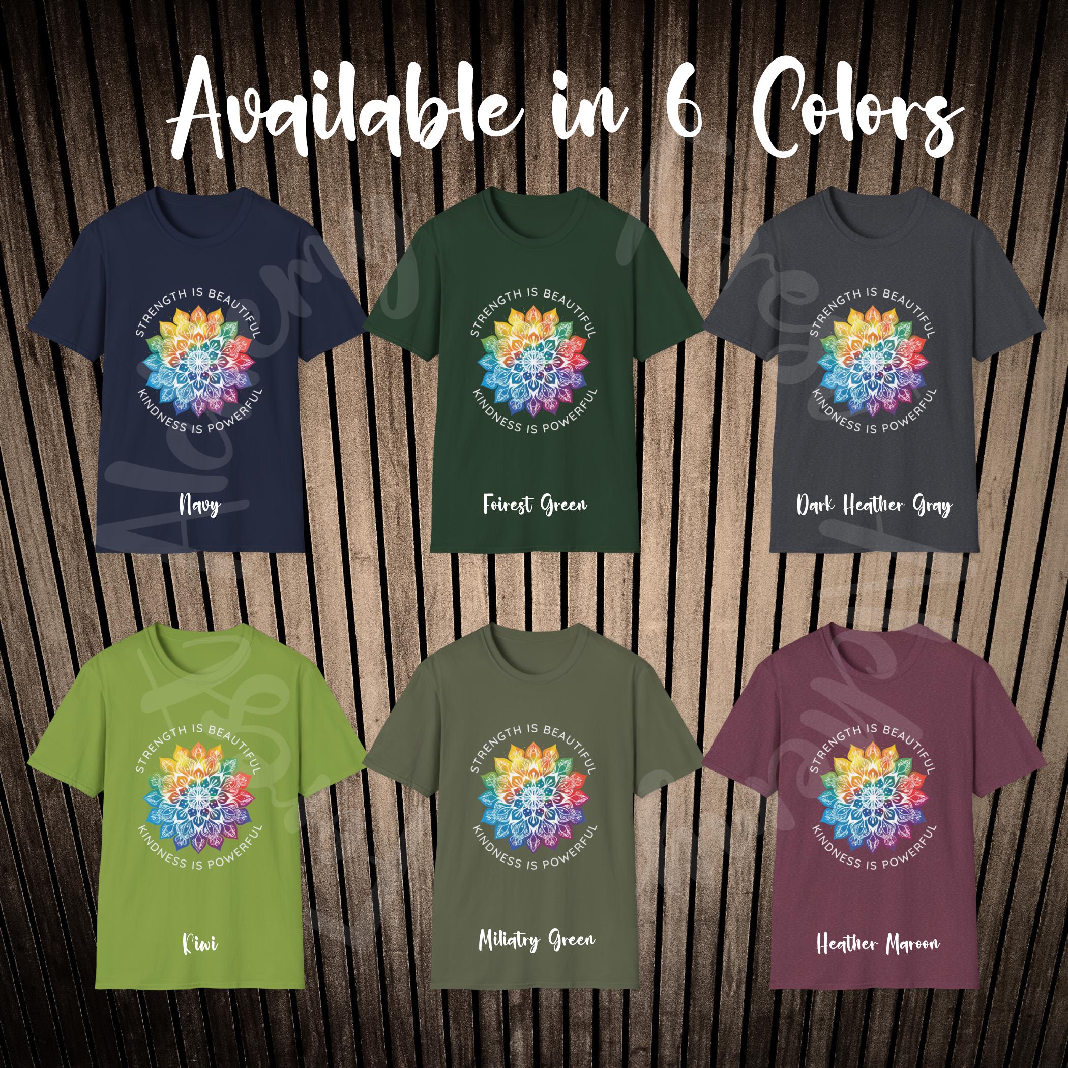 Rainbow Mandala T-Shirt: Inspirational Soft Cotton Tee